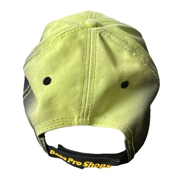 Bass Pro Shop Baseball Cap Adjustable Green Black Faded NEW Fishing Hat - Picture 4 of 10